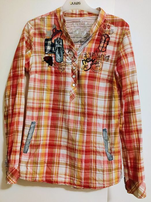 Blusa rosa, laranja, como Nova, Desigual, S