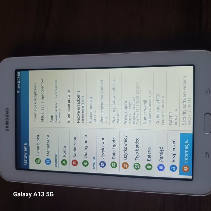 Tablet Samsung Galaxy Tab 3 Lite