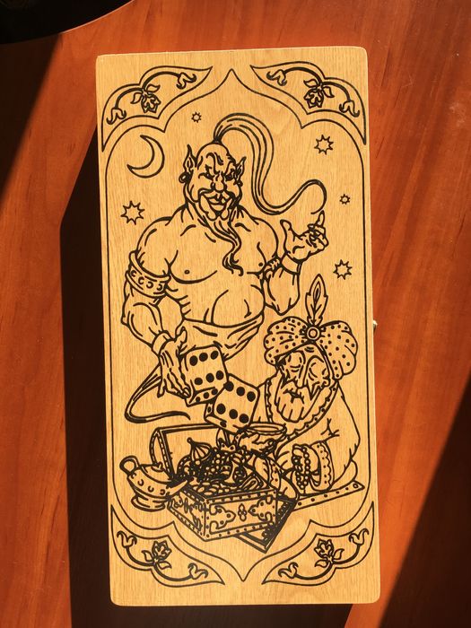 Нарды «Джин» 50х50