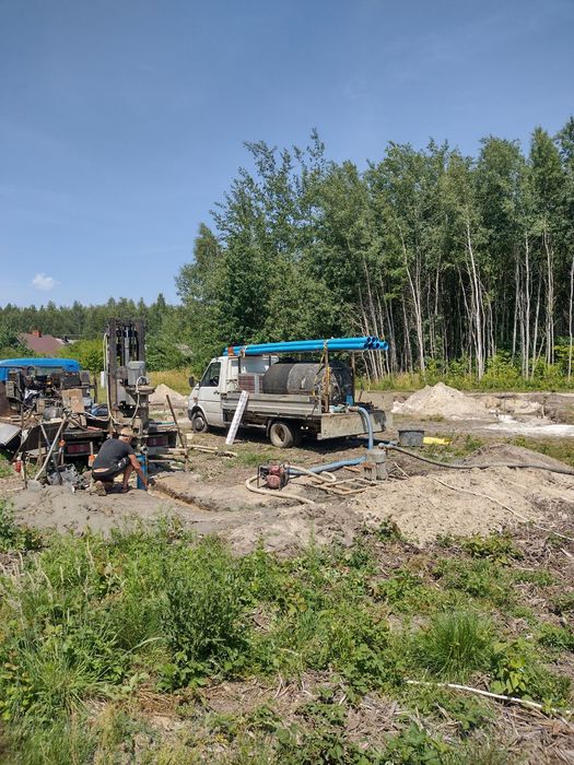 Studnie głębinowe wiercone , odwierty pod pompy ciepla