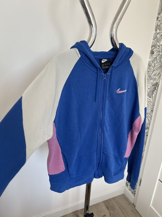 Bluza Nike damska S zip hoodie kolorowa streetwear