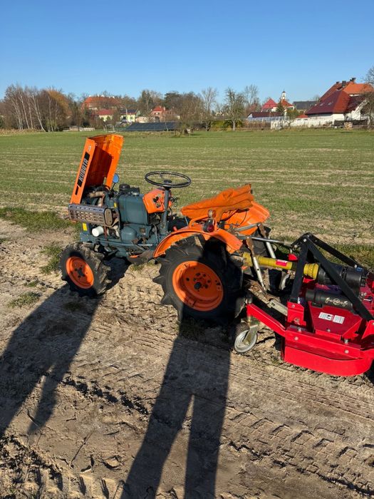 Traktorek kosiarka kubota B7000 4x4 z agregatem tnacym Boxer