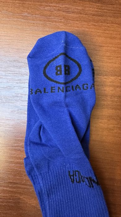 Skarpetki Balenciaga czarne, niebieskie, różowe
