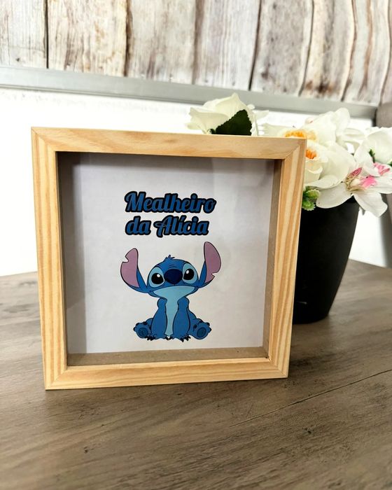 Dia do Pai/ Páscoa Mealheiro de madeira - personalizado a gosto