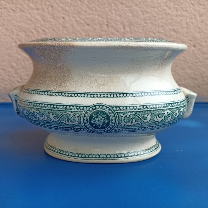 Açúcareiro Fábrica de Sacavém (1886/1894) motivo METZ sem tampa