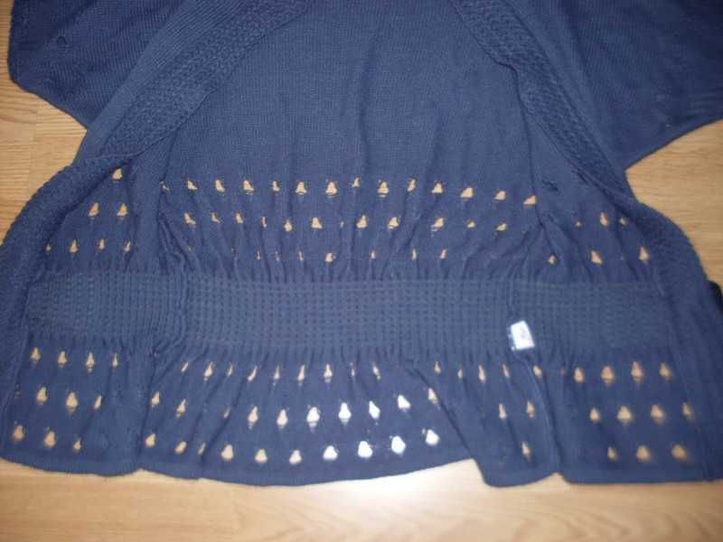 kamizelka granatowa z paskiem 40 38