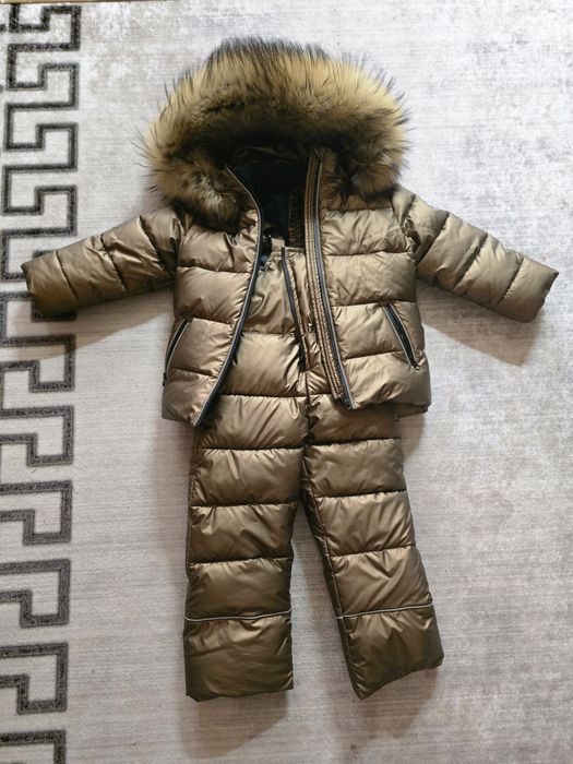Детская зимняя куртка + комбинезон унисекс  4-5 лет