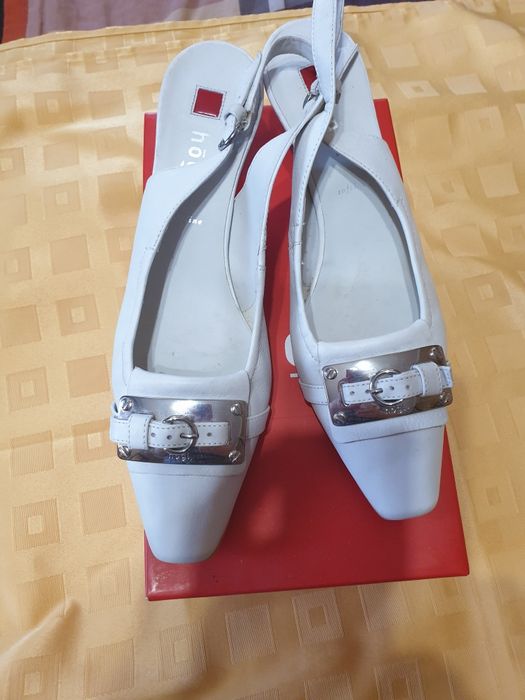 Босоножки,белые,очень мягкая натуральная кожа Hogl