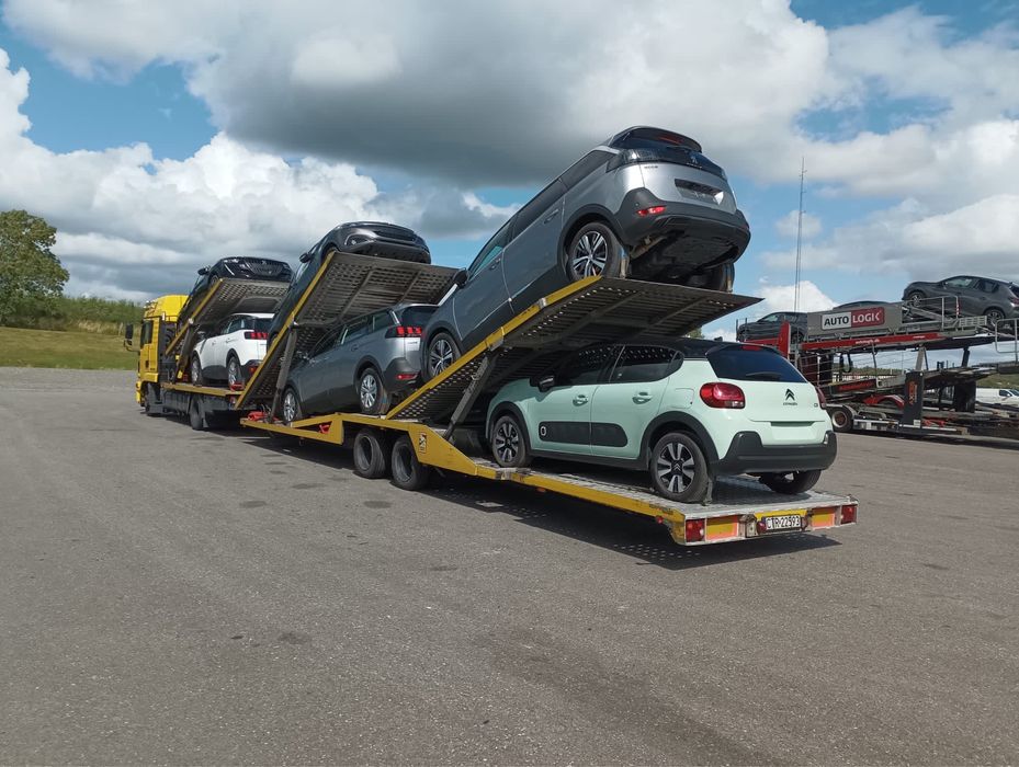 Transport samochodów i maszyn Francja - Polska