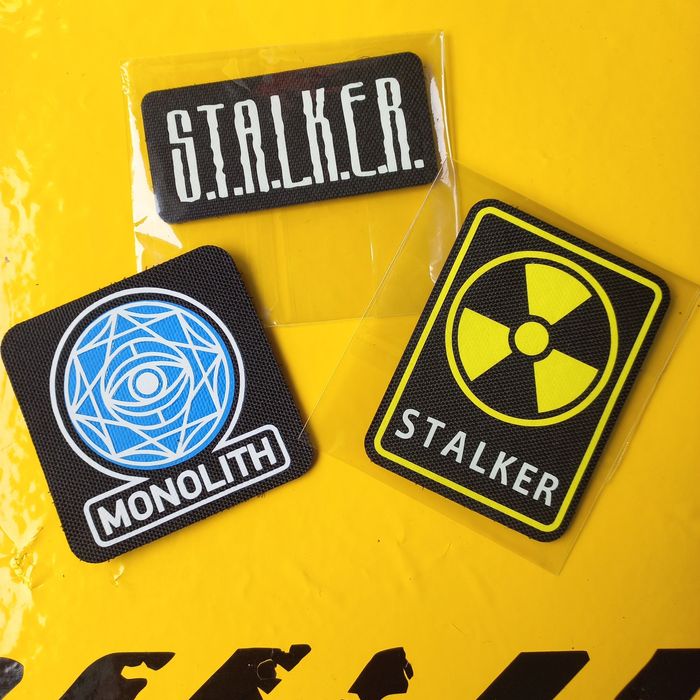 Шеврони світлові Сталкер, CS GO, патчі на липучці stalker