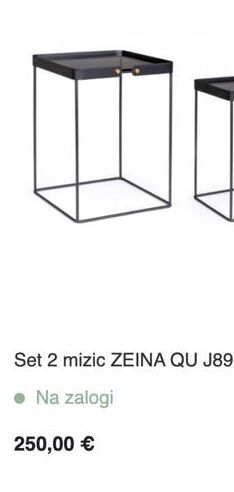 Mesa  Moderna / Apoio em Metal Preto e Vidro