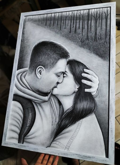 Портрет по фото  заказ  рисунок картина арт карандаш масло акварель