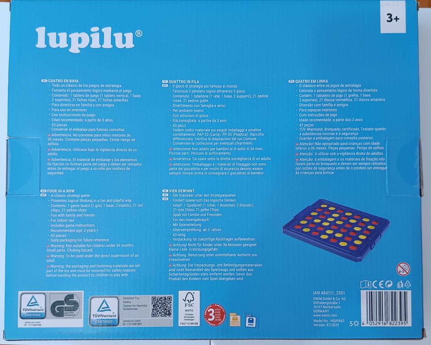 Jogo 4 em linha Lupilu