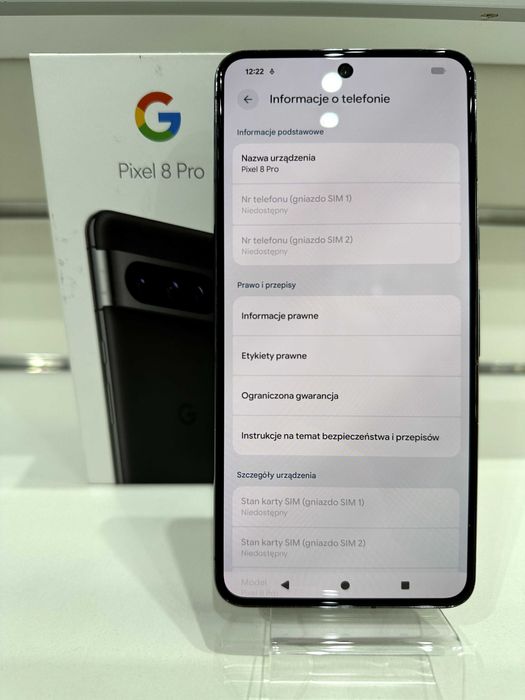 Google Pixel 8 Pro | 12/128GB | Obsidian | GW-07.2026 | GC3VE