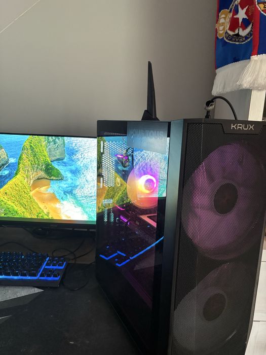 Komputer Gamingowy RTX 4070 / i5-13400F / 32GB / 1TB + 2 Monitory MSI 180Hz
