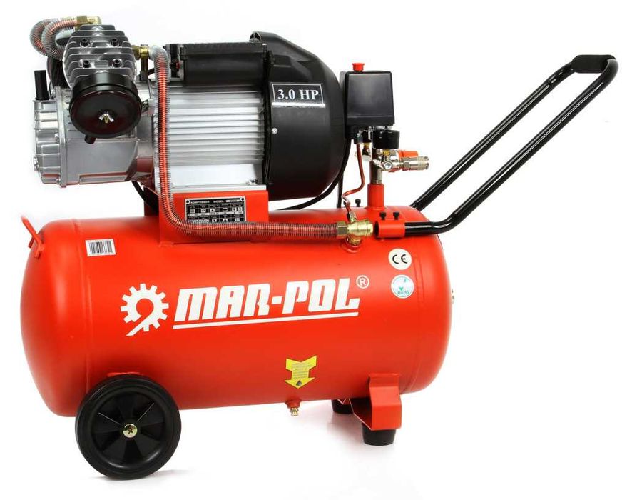 Kompresor 50 L 2 tłoki sprężarka 3hp