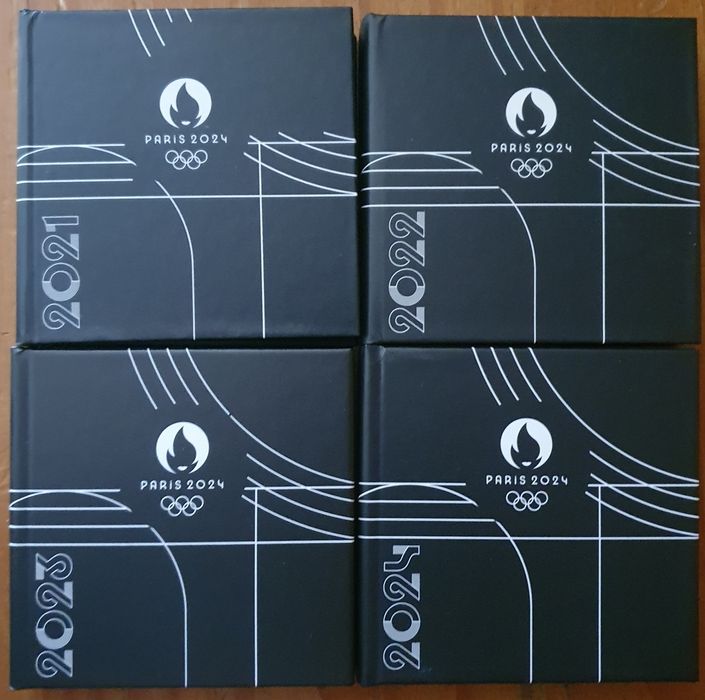 Moedas Euro comemorativas Proof pastas e cards Vaticano, Monaco