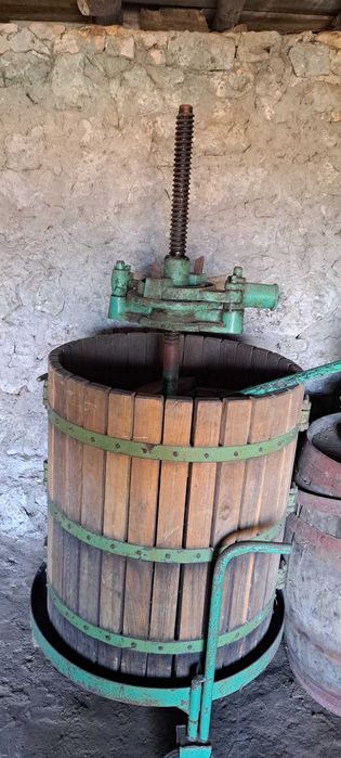 Prensa para espremer uvas.