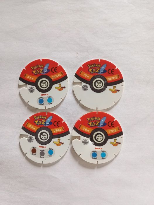 Tazos Pokémon originais