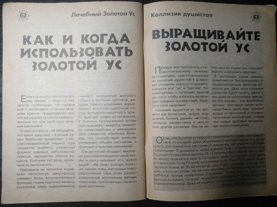 Книга «Лечебный Золотой ус»