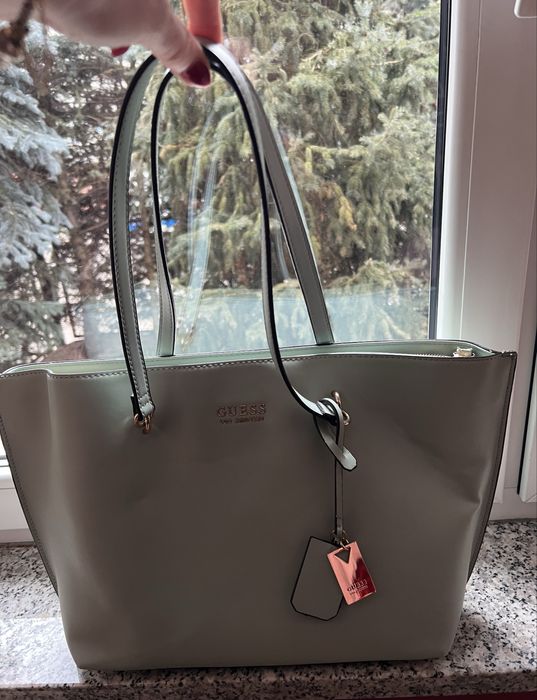 Torba Guess, duża, miętowy kolor