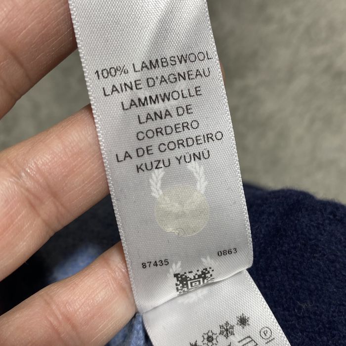 Свитер пуловер реглан детский fred perry шерсть 100% шерстяной на 6-7