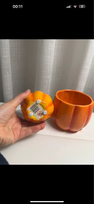 Porta velas abobora Haloween