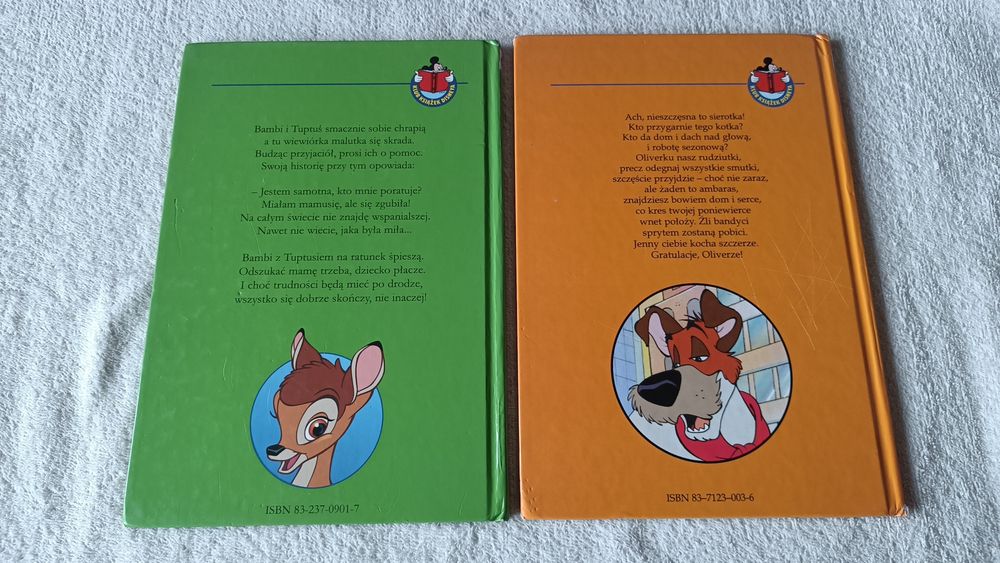 Disney 6x Pocahontas Oliver i Spółka Bambi i zagubiona wiewiórka Mały