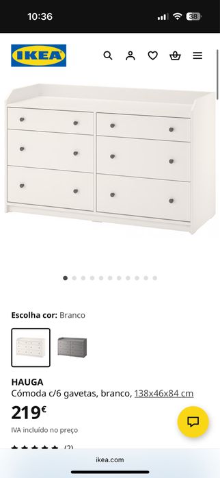 Cómoda HAUGA Ikea