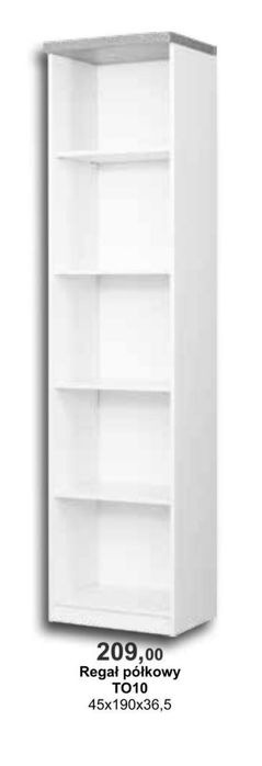 Regały białe 2 szt , 5 półek