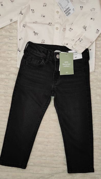 Чорні джинси і сорочка hm, 92 розміру