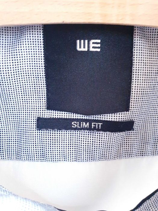Biała koszula slim fit WE XL