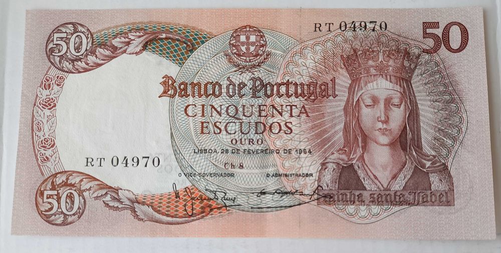 Nota de 50 Escudos da República Portuguesa « Banco de Portugal »