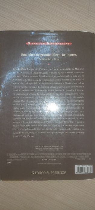 Vendo livro A Rapariga que Roubava Livros  de Markus Zusak