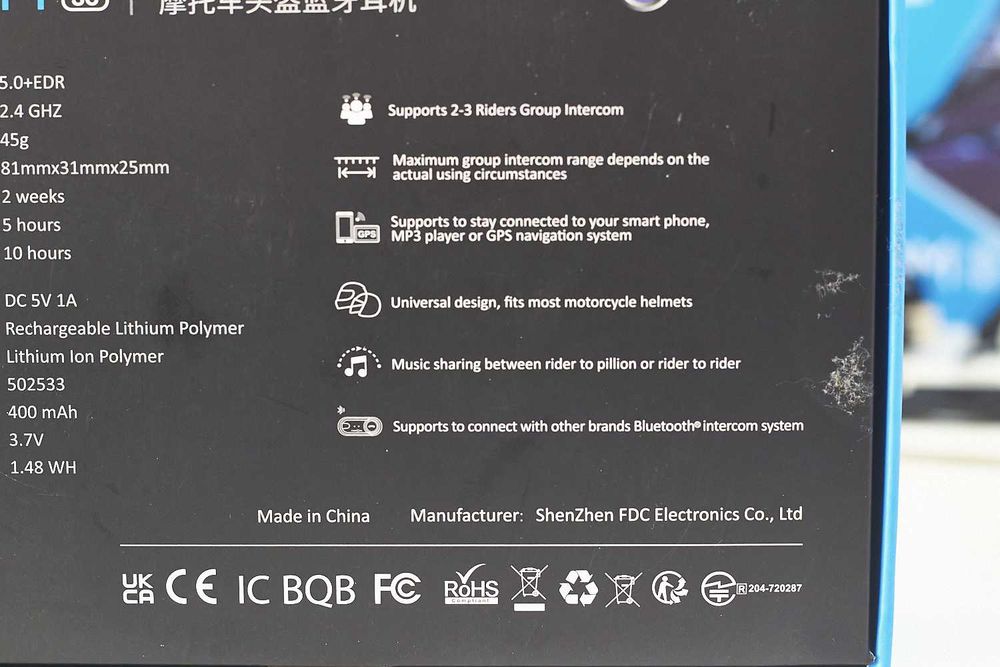 Intercomunicador Bluetooth Mota
