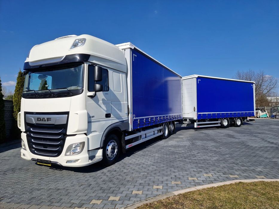 DAF XF 480 SSC E6 / TANDEM / 2x 7.7m / 120M3  Zawiesie pod wózek / 2021r.