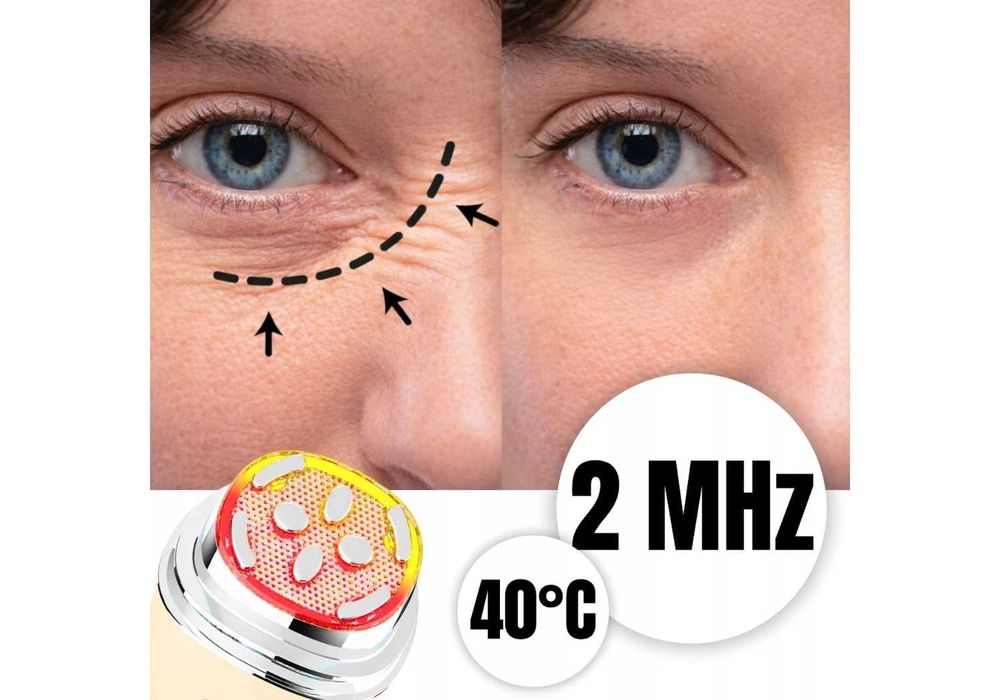 NOWOŚĆ Masażer Do Twarzy Liftingujący Mezoterapia Na Zmarszczki 6W1