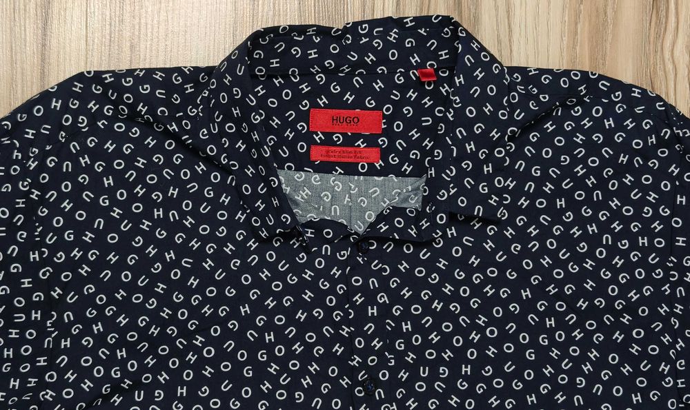 Hugo Boss монограмная рубашка