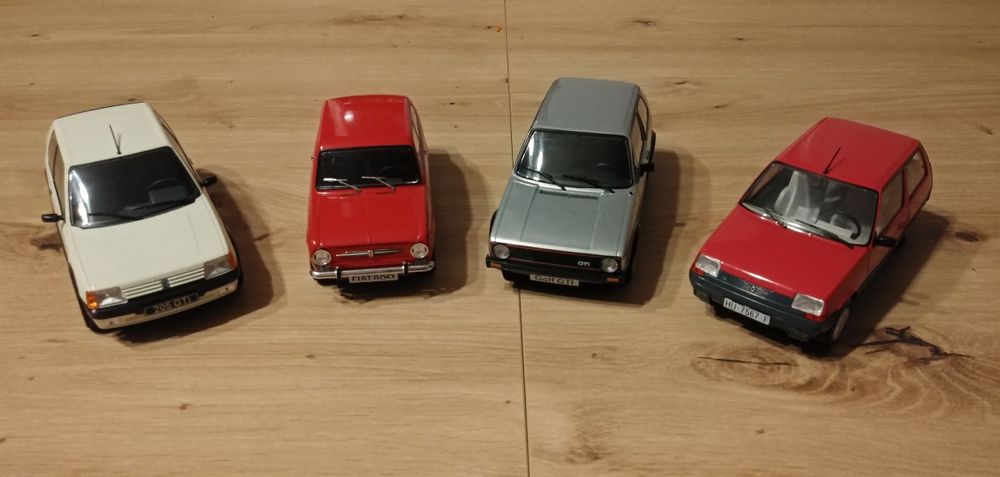 Cztery modele aut zachodnich Hachette 1:24