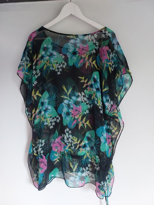 Bluzka w kwiaty plażowa C&A R L/XL
