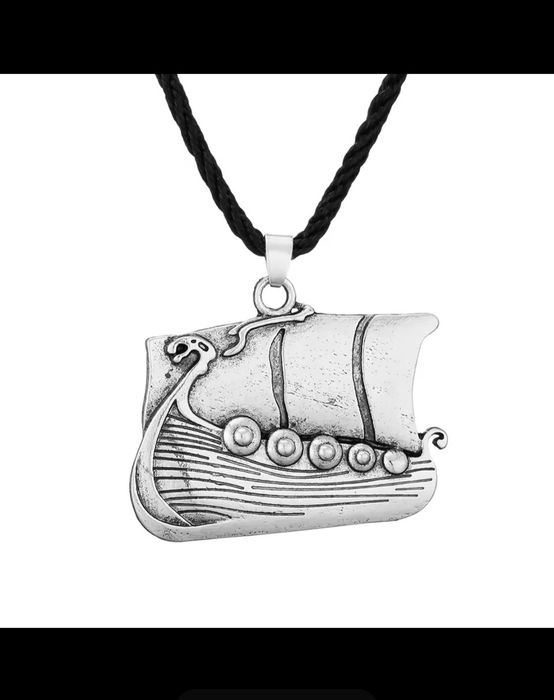 Nowy naszyjnik statek wikingów Viking Odyn Perun