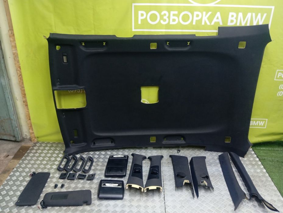 Потолок чорний BMW X5 E53 E70 без люка под панораму БМВ Х5 Е53 Черный