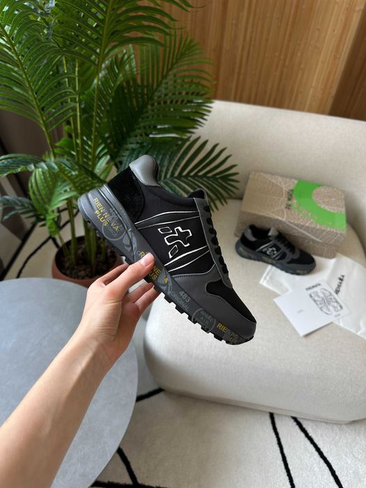 Кросівки Premiata Lander Triple Black/Grey premium