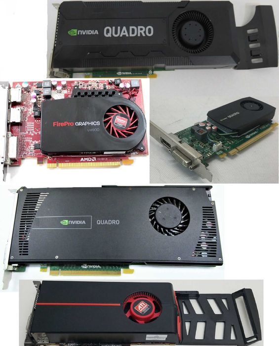 Відеокарта NVIDIA Quadro 4000 2GB ATI Radeon HD 6770 1GB для Компютера