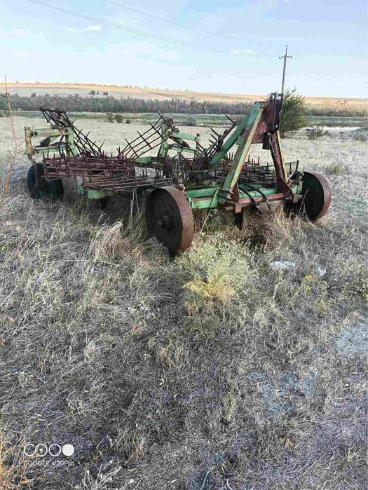 трактор К701 борона дисковая в рабочем состоянии