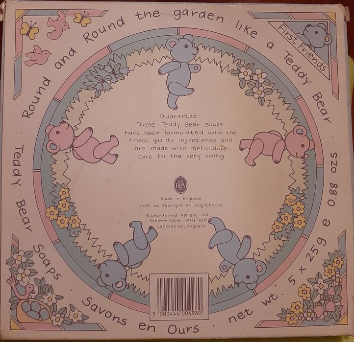 Sabonetes perfumados ingleses para criança