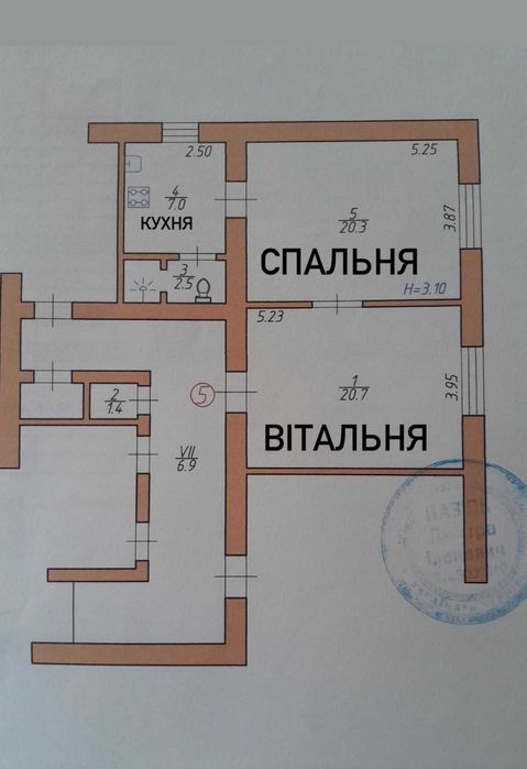 продаж 3 кімнатної квартири  в Р-Н ПАРКУ ШЕВЧЕНКА