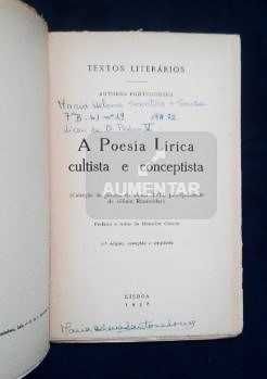 A poesia lírica cultista e conceptista
