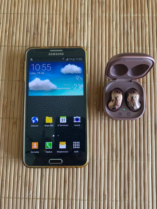 Samsung Note 3  i słuchawki bezprzewodowe
