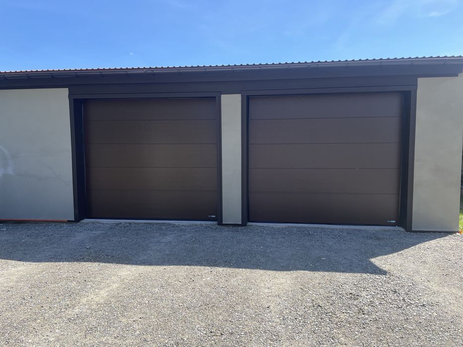 Brama garażowa segmentowa brązowa biała lub antracyt 3000x2500